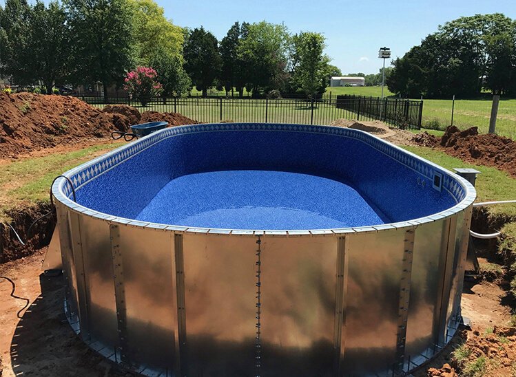 Stealth Semi-Inground Pool – Hansen's Pool & Spa